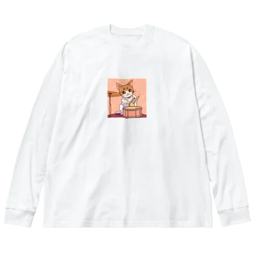 キャトドラムキュート Big Long Sleeve T-Shirt