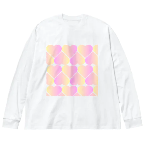 lots of hearts ビッグシルエットロングスリーブTシャツ