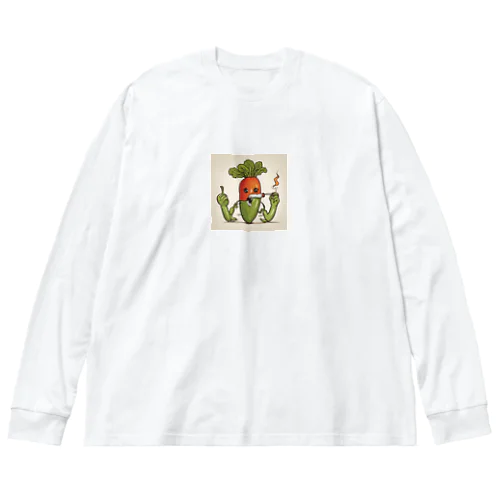 ベジタリアン Big Long Sleeve T-Shirt