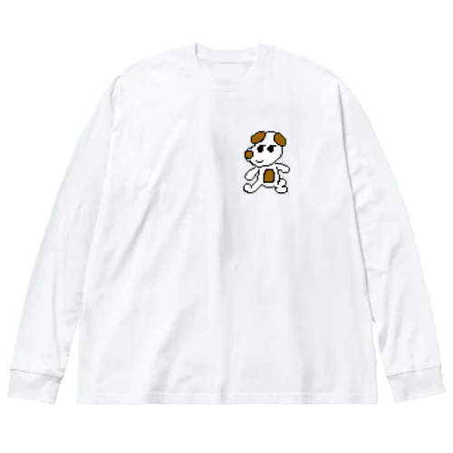 伸脚イヌ ビッグシルエットロングスリーブTシャツ