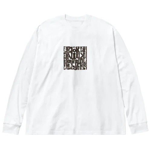 英語の文字グッズ ビッグシルエットロングスリーブTシャツ