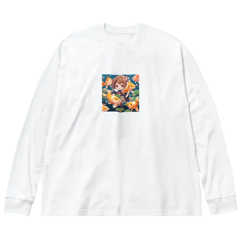 鯉キャラ ビッグシルエットロングスリーブTシャツ