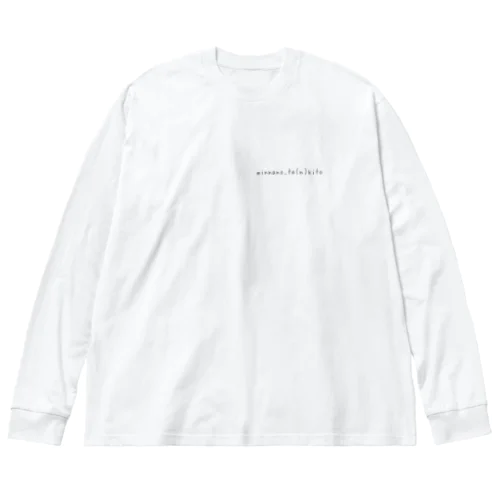 minnano_ta(n)kitoロゴシャツ ビッグシルエットロングスリーブTシャツ