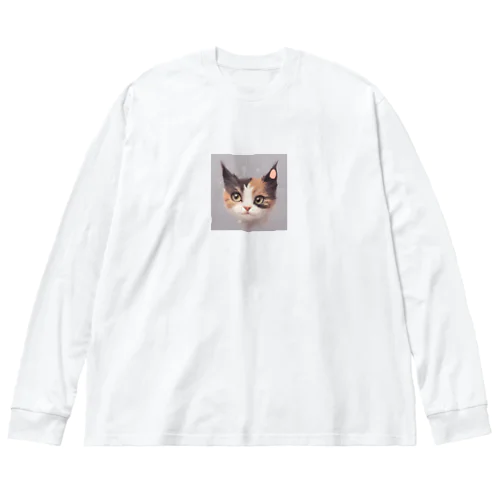 猫のマロンくん ビッグシルエットロングスリーブTシャツ