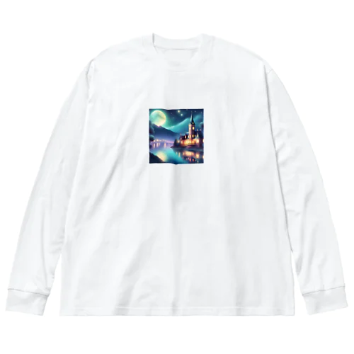 ハロウィン風夜景イラストグッズ Big Long Sleeve T-Shirt