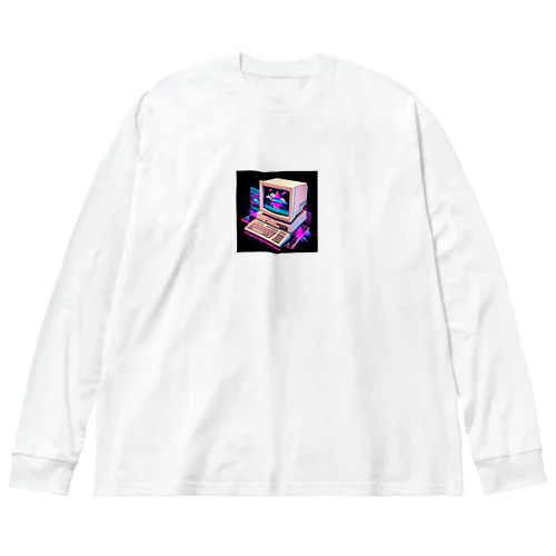 90年代のコンピューター③ Big Long Sleeve T-Shirt