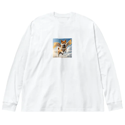 天使の柴犬 ビッグシルエットロングスリーブTシャツ