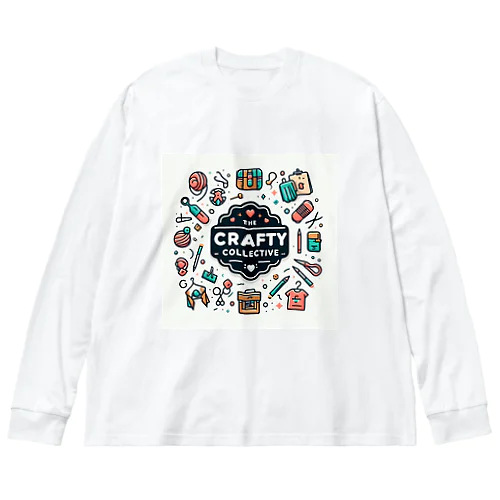 The Crafty Collective のロゴマーク Big Long Sleeve T-Shirt