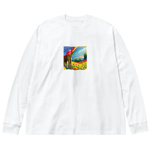 古代の巨大生物たち Big Long Sleeve T-Shirt