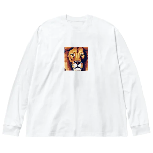 ドット絵ライオン Big Long Sleeve T-Shirt