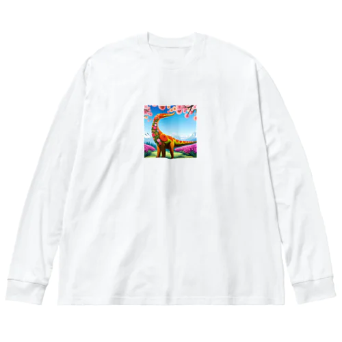 古代の巨大生物たち Big Long Sleeve T-Shirt