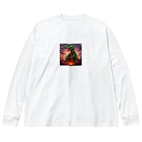 古代の巨大生物たち Big Long Sleeve T-Shirt