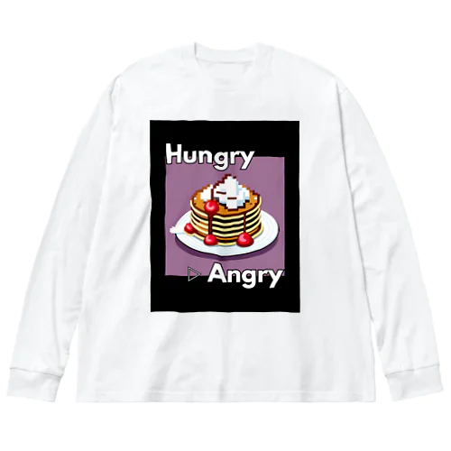 【ホットケーキ】hAngry Big Long Sleeve T-Shirt