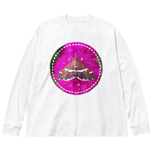 シロオビノメイガ Big Long Sleeve T-Shirt