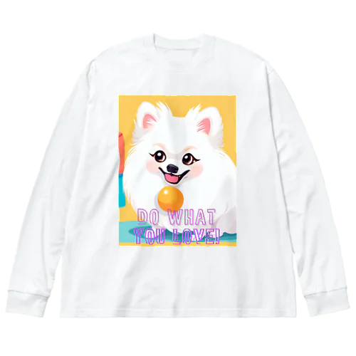 清楚系白ポメ　ポメ子 Big Long Sleeve T-Shirt