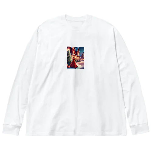 幻想的なクリスマスのイラストグッズ Big Long Sleeve T-Shirt