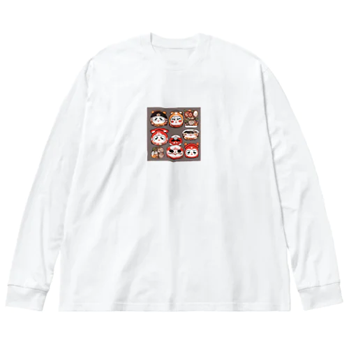 だるまみかん ビッグシルエットロングスリーブTシャツ