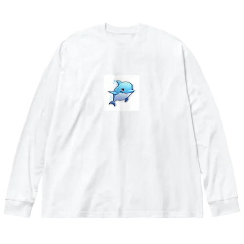 イルカくん Big Long Sleeve T-Shirt