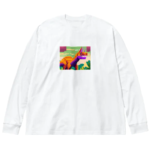 恐竜㉓ ビッグシルエットロングスリーブTシャツ