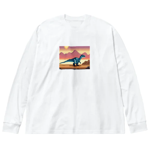 恐竜㊺　マジュンガサウルス ビッグシルエットロングスリーブTシャツ