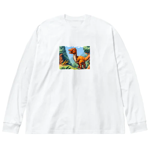 恐竜㊾　オヴィラプトル  ビッグシルエットロングスリーブTシャツ