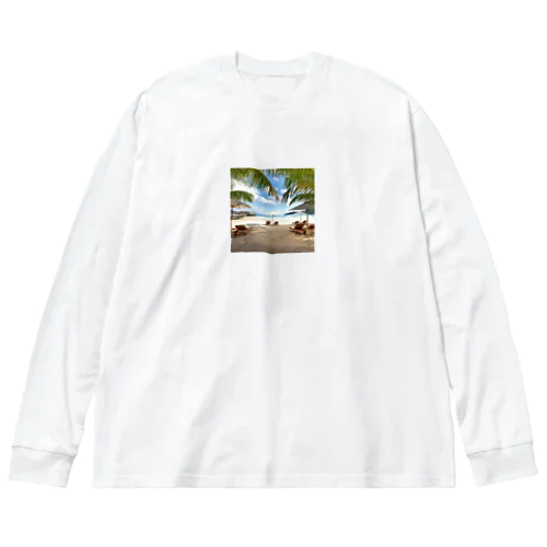 絵画のようなリゾート風景 Big Long Sleeve T-Shirt