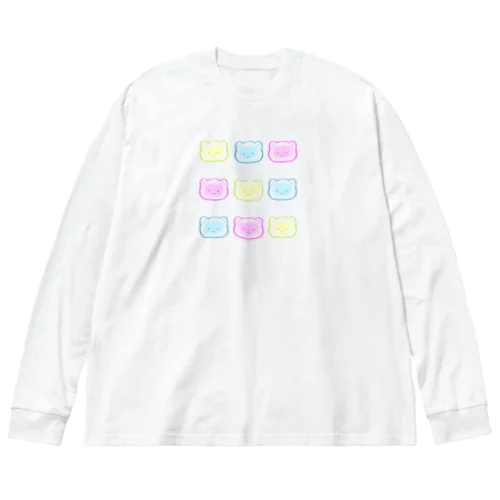 つるねこパターン Big Long Sleeve T-Shirt