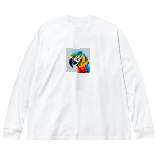 華やかな羽色のオウム Big Long Sleeve T-Shirt