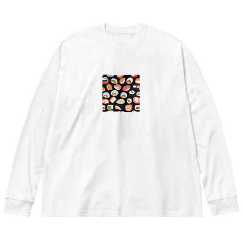 お寿司マニア ビッグシルエットロングスリーブTシャツ