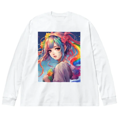 未来形レインボーガール Big Long Sleeve T-Shirt