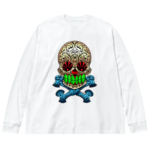 メキシカンスカル Big Long Sleeve T-Shirt