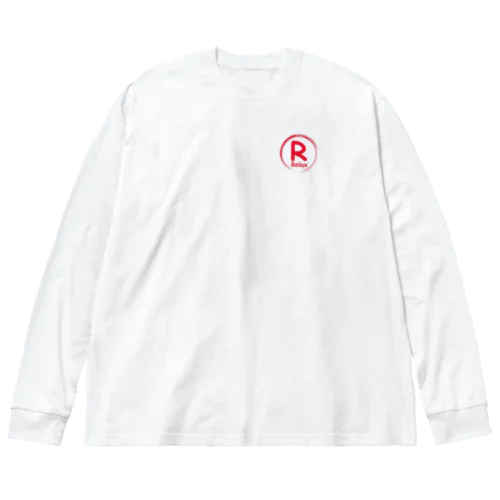 Rリラックス　ロゴ ビッグシルエットロングスリーブTシャツ