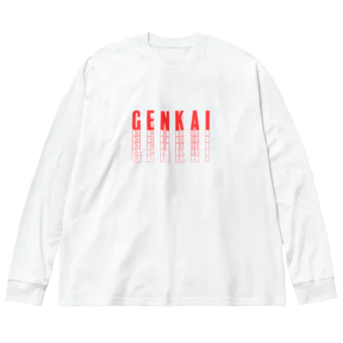 GENKAI(赤) ビッグシルエットロングスリーブTシャツ