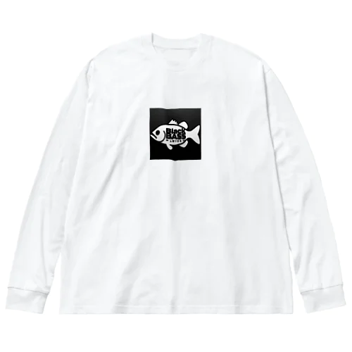 バスラバ黒 ビッグシルエットロングスリーブTシャツ