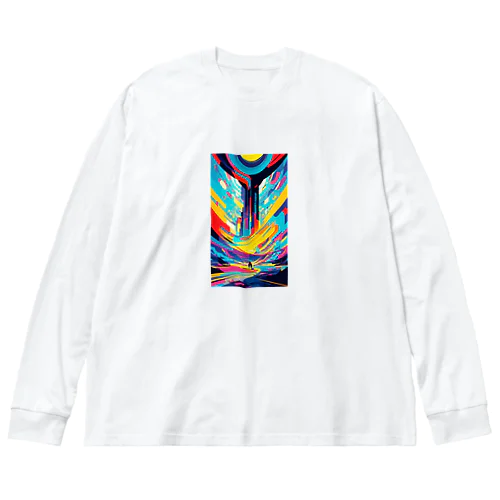 カラー Big Long Sleeve T-Shirt