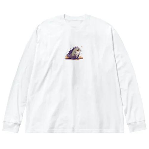 大怪獣　にゃおん ビッグシルエットロングスリーブTシャツ