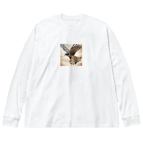 カラカラ (Peregrine Falcon) ビッグシルエットロングスリーブTシャツ