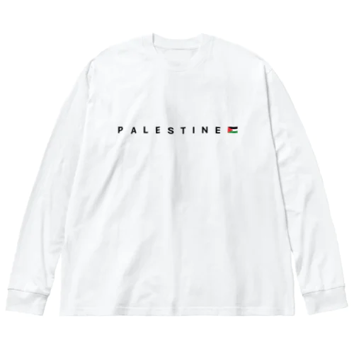 Free PALESTINE 1 ビッグシルエットロングスリーブTシャツ