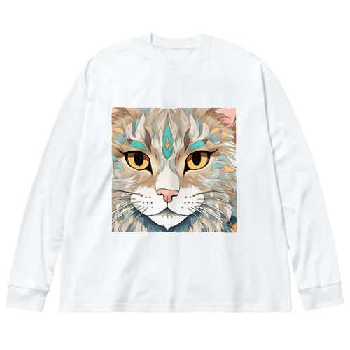 猫の魅力 ビッグシルエットロングスリーブTシャツ