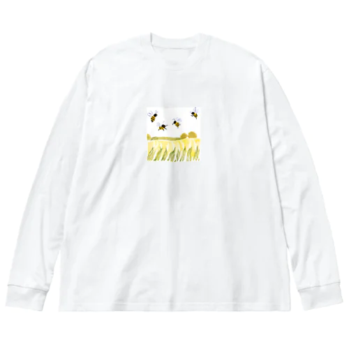 野山を飛び回るビーちゃんたち Big Long Sleeve T-Shirt