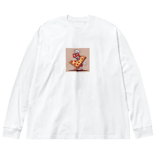 ピザマスコット ビッグシルエットロングスリーブTシャツ