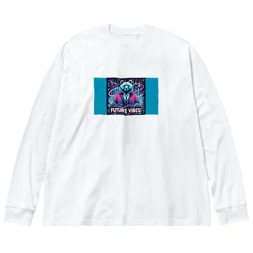 ネオンフューチャーくま Big Long Sleeve T-Shirt