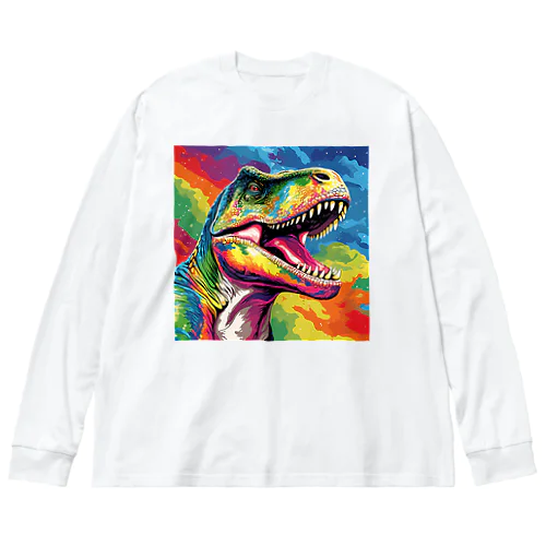 ビビッド・ヴィンテージ・ティラノ Big Long Sleeve T-Shirt