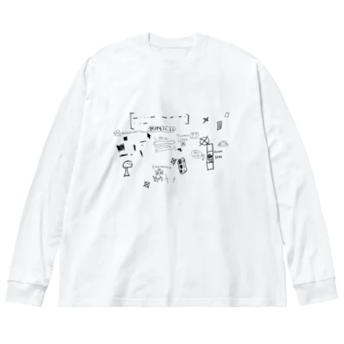 海外都市伝説系イラスト Big Long Sleeve T-Shirt