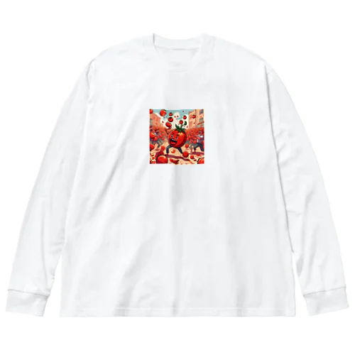 トマトたちの殴り合い Big Long Sleeve T-Shirt