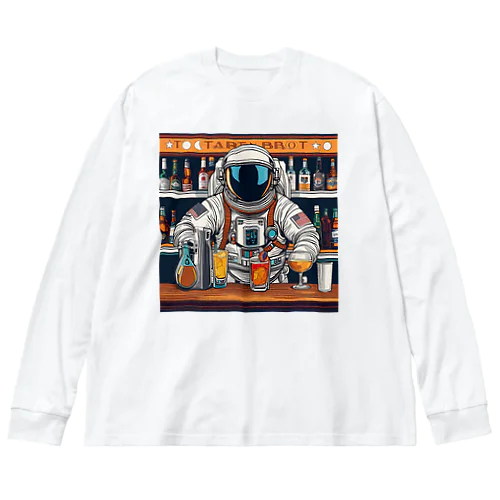 宇宙飛行士のバーテンダー Big Long Sleeve T-Shirt