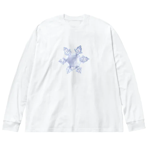 水の結晶 ビッグシルエットロングスリーブTシャツ