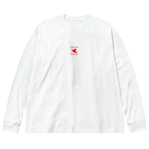 シャーリットのハットロゴ赤改 Big Long Sleeve T-Shirt