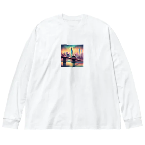 ニューヨークの幻想的風景のグッツ Big Long Sleeve T-Shirt