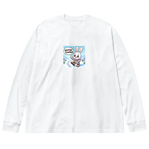 PONPONウサギ ビッグシルエットロングスリーブTシャツ